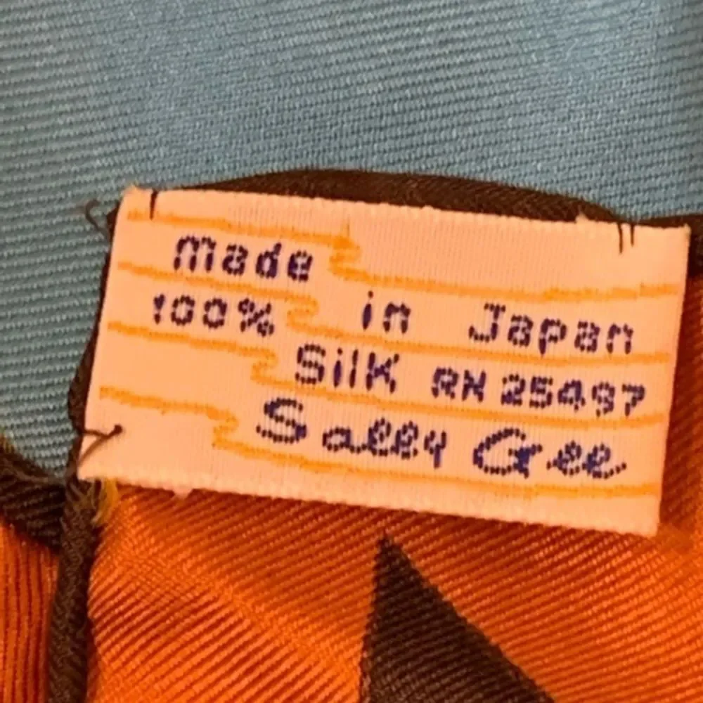 Vintage‎ Sally Gee Silk Scarf
